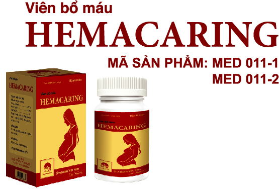 Viên bổ máu HEMACARING - Hộp 60 viên