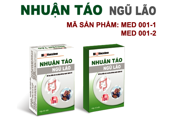 nhuận táo ngũ lão- nhuận tràng hết táo bón
