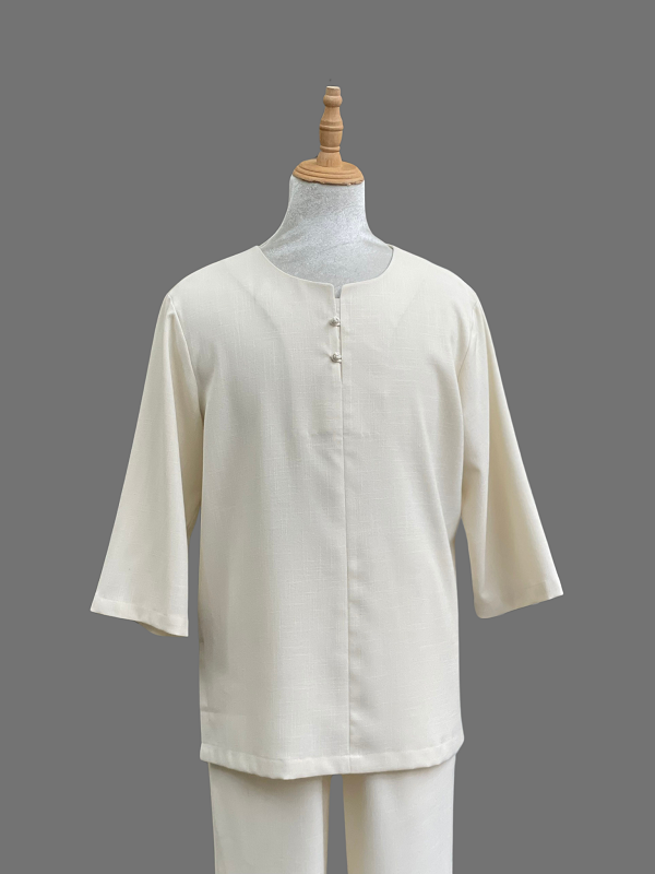 Bộ quần áo Phật tử, nam, vải đũi cao cấp, màu trắng, ghi, be, đỏ đô, size S M L XL... cắt may theo yêu cầu - Tâm Viên nam