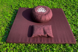 Pillow - Cushion - High quality khaki pleated meditation mattress with patterns