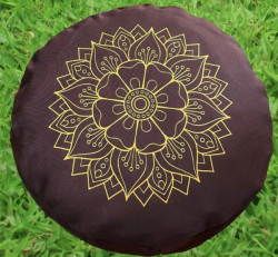 Trụ trung in Mandala chất thô - Đệm Ngồi Thiền Mandala Zambala – Tĩnh Lặng Từ Từng Hơi Thở